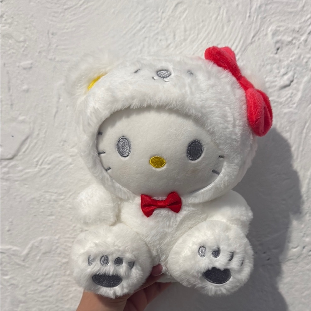 Hello Kitty Plush with Red Bow